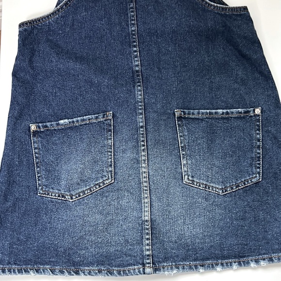 Zara Kids Demin Overall Dress - Picture 5 of 9